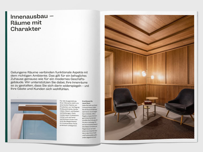 Nyffenegger - Broschure tbs nyffenegger brochure innenausbau 770 578 4 3