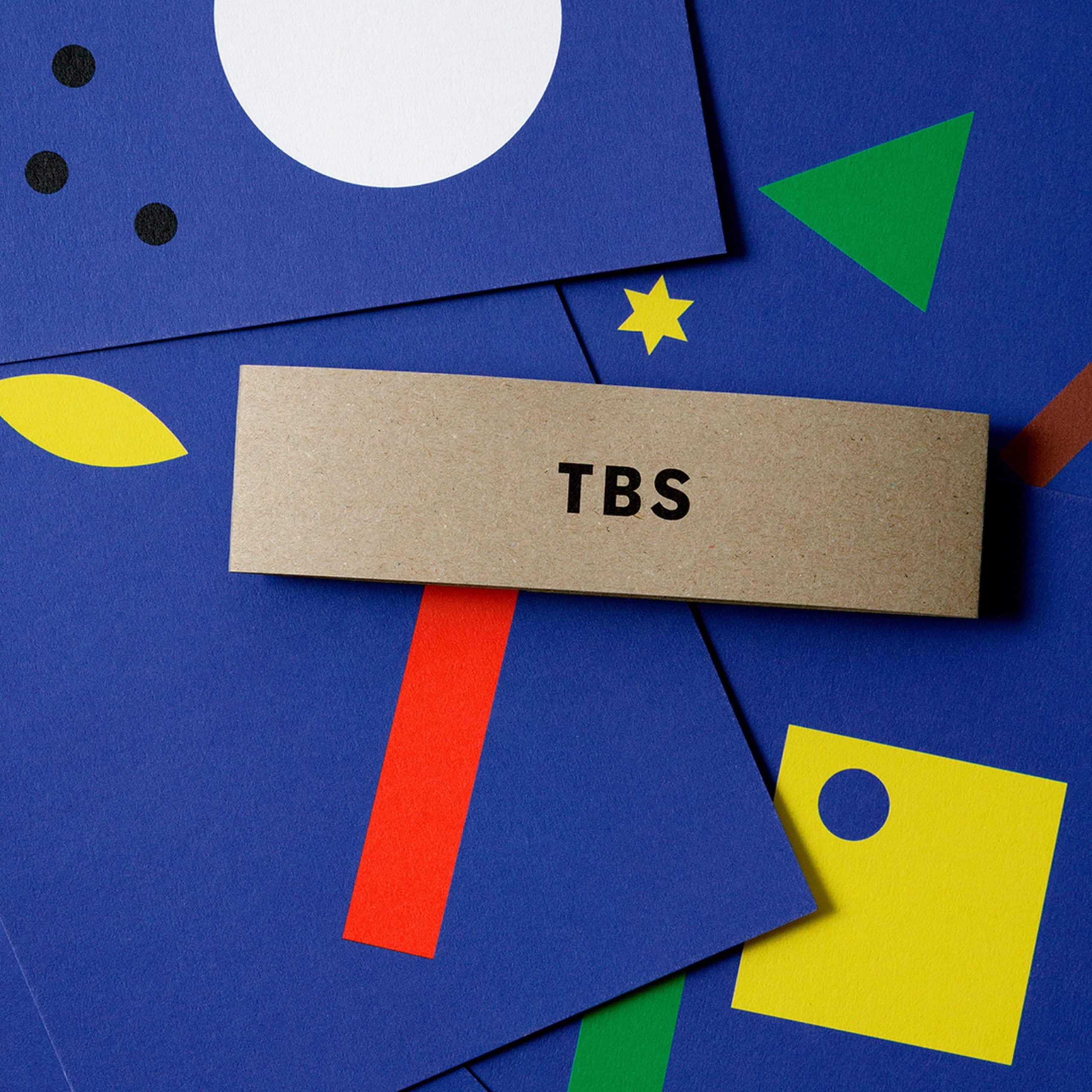 Detailbild von den TBS Weihnachtskarten aus dem Jahr 2021