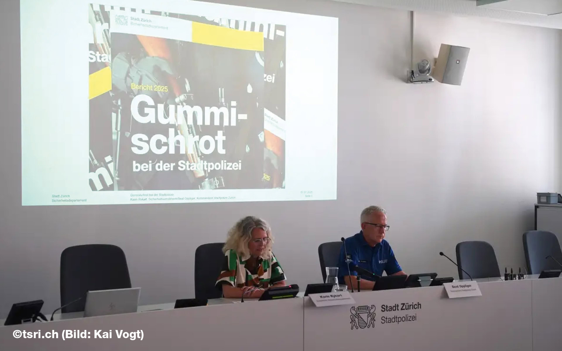 Sicherheitsdepartement Stadt Zürich Sicherheitsdepartement Stadt Zürich an der Konferenz zum Gummischrot Bericht 2025
